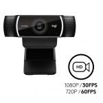 Logitech C922 Pro Full HD Webcam 1080p / 30fps With Built-in 2 Microphone - Black - Image 2