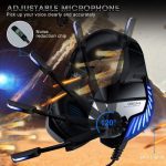 ONIKUMA K5 Pro Surround Gaming Headset,Noise Cancelling mic For PC/ PS4 / Mobile - Blue - الصورة 5