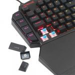 Redragon K585 DITI RGB One-Handed Mechanical Gaming Keyboard - Blue Switches - 42 Keys -7 Onboard Macro Keys - Detachable Wrist Rest - الصورة 3