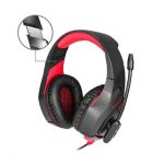 Onikuma K1-B Red LED Gaming Headset for PC / PS4 / Xbox - Black/Red - الصورة 3