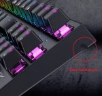 GAMENOTE KB857L RGB Metal Mechanical Gaming keyboard -TKL design -Blue Switch - الصورة 6