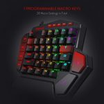 Redragon K585 DITI RGB One-Handed Mechanical Gaming Keyboard - Blue Switches - 42 Keys -7 Onboard Macro Keys - Detachable Wrist Rest - الصورة 4