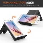 Moko A6 Wireless Charger - 3 Coils Charging Pad Stand For IPhone/Samsung /All Qi-Devices, Black - الصورة 2