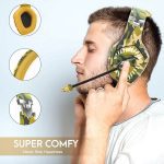 K1B-PRO Gaming Headset With Noise Canceling Mic For PC/Mobile PS4 -Camouflage Yellow - الصورة 2