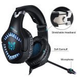 K1B-PRO Gaming Headset With Noise Canceling Mic For PC/Mobile PS4 -Blue - الصورة 2