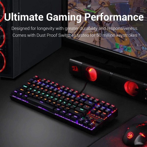 Redragon K552 2 KUMARA Gaming Mechanical Keyboard With Red Switches And Red light Backlit Anti Ghosting 1 1