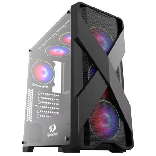 Redragon_PRAWN_GC-500 (1) Redragon GC500 RGB Gaming Computer Case -Tempered Glass -Middle Tower -ATX/ITX/Micro ATX - الصورة 1