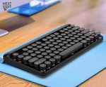 Remax K101 Retro Typewriter Wireless Keyboard For Laptop ,TV-Box - Black - الصورة 3