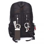Sosoon Unisex Business Travel Laptop Backpack With USB Charging & Aux Port -15.6 Inch - Black - Image 5