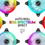 FANTECH FC-124 Dual-Side 12CM Illuminated RGB LED Turbine Computer Fan Case - الصورة 4