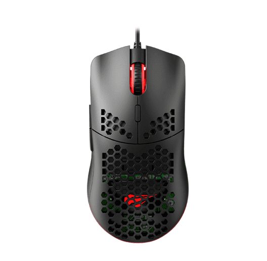 havit_ms1023 (1) Havit MS1023 RGB Lightweight Honeycomb Shell Gaming Mouse - 6400 DPI - الصورة 1