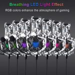 Onikuma K8 Army RGB Stereo Gaming Headset- Noise Canceling Mic - Army White - الصورة 2