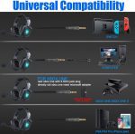 Onikuma K8 Army RGB Stereo Gaming Headset- Noise Canceling Mic - Army White - الصورة 5