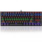 Redragon K552 Rainbow Mechanical Gaming Keyboard - Blue Switch | Black - الصورة 8