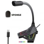 Standard GM-MU03 USB RGB Desktop Microphone Streaming -Mobile Holder - 2m Cable For PC /Laptop
