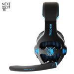 Sades SA903 USB Wired 7.1 Surround Gaming Headset For PC -Black/ Blue - Image 7