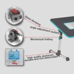 ⁦Laptop Table Foldable With USB Cooler -Multi High Levels⁩ - الصورة ⁦6⁩
