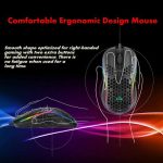 Marvo M518 RGB Honeycomb Gaming Mouse - 4,800DPI - 8 Programmable Buttons - 80G LIGHTWEIGHT - الصورة 6