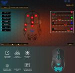 AULA F809 Honeycomb USB Backlit Gaming Mouse - 7 Button Macro Programming -3200DPI - الصورة 6