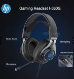 HP H360G USB 7.1 Surround Gaming Headset - 50mm Drivers - Noise Canceling Mic- Blue LED - الصورة 5
