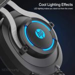 HP H360G USB 7.1 Surround Gaming Headset - 50mm Drivers - Noise Canceling Mic- Blue LED - الصورة 2