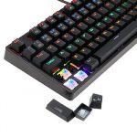 Redragon DAKSA K576R Rainbow TKL Gaming Mechanical Keyboard – Blue Switch – 87 keys – Black - Image 4