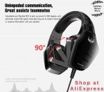 OV-P50 Stereo 50mm Gaming Headset With Mic For Mobile , PS4 , PC | Black - الصورة 2