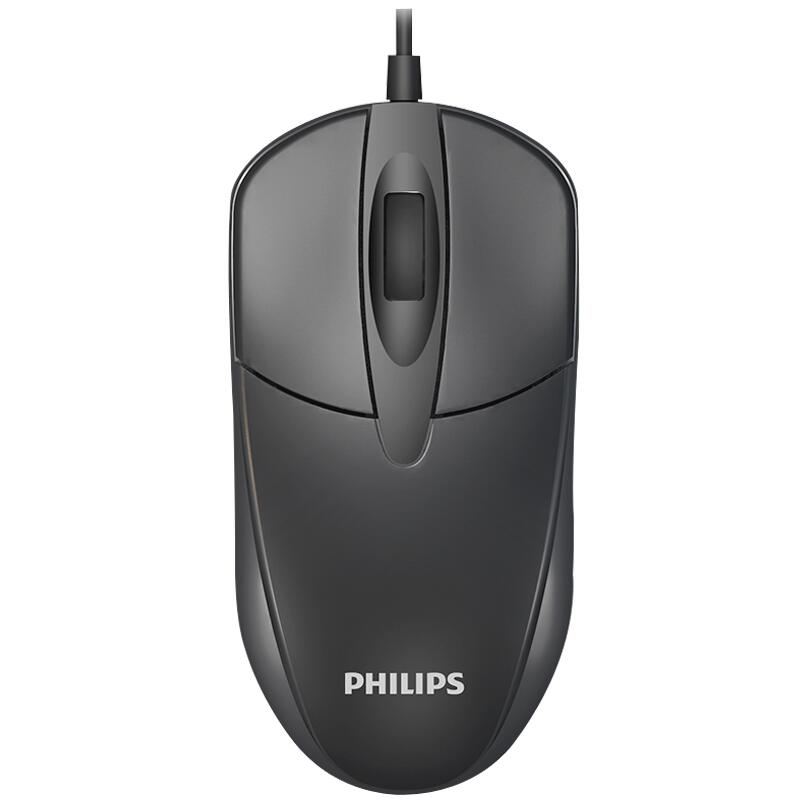 Philips_M105_Mouse (1) Philips M105 USB Optical Office Mouse - Black - الصورة 1