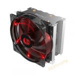 Redragon CC-1011 Reaver CPU Cooler With Red Led 120mm Fan And 4 Heat Pipes - الصورة 3