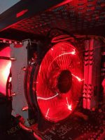Redragon CC-1011 Reaver CPU Cooler With Red Led 120mm Fan And 4 Heat Pipes - الصورة 4
