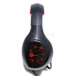 ⁦GM-3501 Gaming Stereo Headphone 3.5mm with Mic For PC / Mobile / PS4 / Xbox One  | Red/Black⁩ - الصورة ⁦5⁩