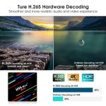 Android H96 MAX+ TV Box - 4GB/64GB - Quad Core - 4K Ultra HD -WIFI/LAN/BT/HDMI/Card Slot - الصورة 7