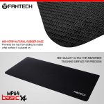 ⁦Fantech MP64 Anti-Slip Black Basic Speed Edition Gaming Mouse Pad - XL Size (64cm X 21cm)⁩ - الصورة ⁦5⁩