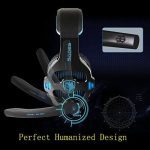 Sades SA903 USB Wired 7.1 Surround Gaming Headset For PC -Black/ Red - الصورة 2