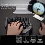 Aula K2 USB One-Hand RGB Gaming Keyboard -38 Membrane Key- Black - الصورة 2