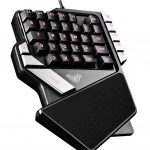 Aula K2 USB One-Hand RGB Gaming Keyboard -38 Membrane Key- Black - الصورة 7