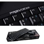 Pravix KM818 Curvy Mini Wireless Office Keyboard + Mouse Combo - Black - الصورة 5