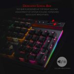 Redragon K580 Programmable RGB Full Mechanical Gaming Keyboard With Macro Keys Blue Switch - Black - الصورة 5