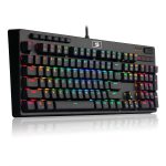 Redragon K579 Programmable RGB Full Mechanical Gaming Keyboard With Macro Keys Blue Switch - Black - الصورة 4