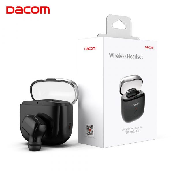 Dacom K6P Mini Bluetooth Headset Mono Wireless Earbud Micro Earpiece Invisible with Microphone 200mA Charging