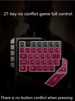 Aula K2 USB One-Hand RGB Gaming Keyboard -38 Membrane Key- Black - الصورة 5