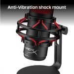 HyperX QuadCast Gaming Microphone with anti vibration shock mount - Red Led For Gamers Streamers ,Discord - الصورة 7