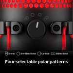 HyperX QuadCast Gaming Microphone with anti vibration shock mount - Red Led For Gamers Streamers ,Discord - الصورة 6