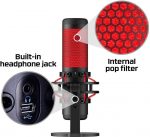 HyperX QuadCast Gaming Microphone with anti vibration shock mount - Red Led For Gamers Streamers ,Discord - الصورة 3
