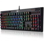 Redragon K579 Programmable RGB Full Mechanical Gaming Keyboard With Macro Keys Blue Switch - Black