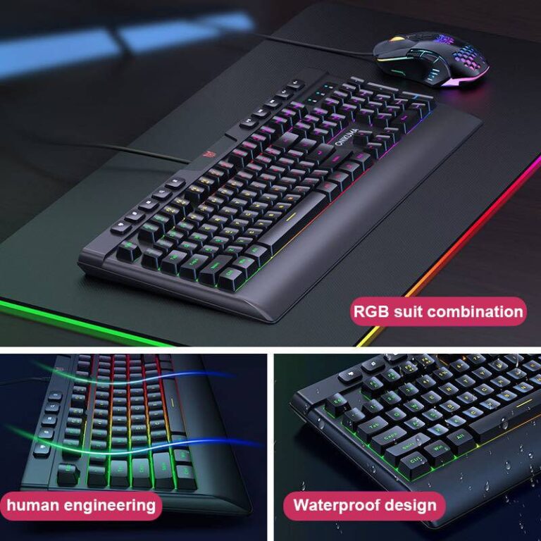 Onikuma G21 + CW902 Gaming Combo RGB Multimedia Membrane Gaming