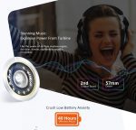 Bluedio T2 Plus Foldable Hi-Fi Stereo Bluetooth / AUX Headphones Over Ear,BT5.0 ,46 Hours  Wireless Headset with Mic - Black - Image 7