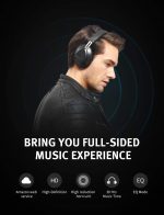 Bluedio TM Hi-Fi Stereo Bluetooth / AUX Headphones Over Ear, BT5.0 , 30 Hours Wireless Headset with Mic - Black - Image 8