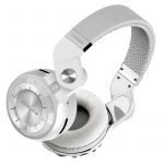Bluedio T2 Plus Foldable Hi-Fi Stereo Bluetooth / AUX Headphones Over Ear, BT5.0 ,46 Hours Wireless Headset with Mic - White - الصورة 7