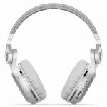 Bluedio T2 Plus Foldable Hi-Fi Stereo Bluetooth / AUX Headphones Over Ear, BT5.0 ,46 Hours Wireless Headset with Mic - White - الصورة 5
